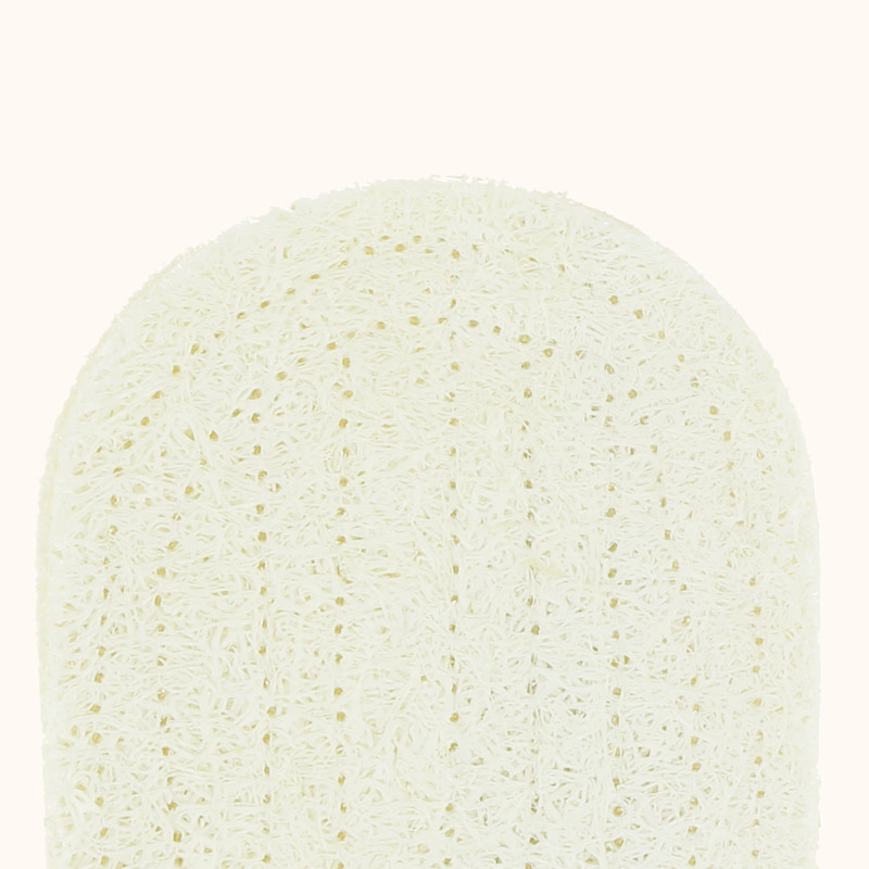 Zoom sur le porte-savon en loofah de chez JCH Respect.