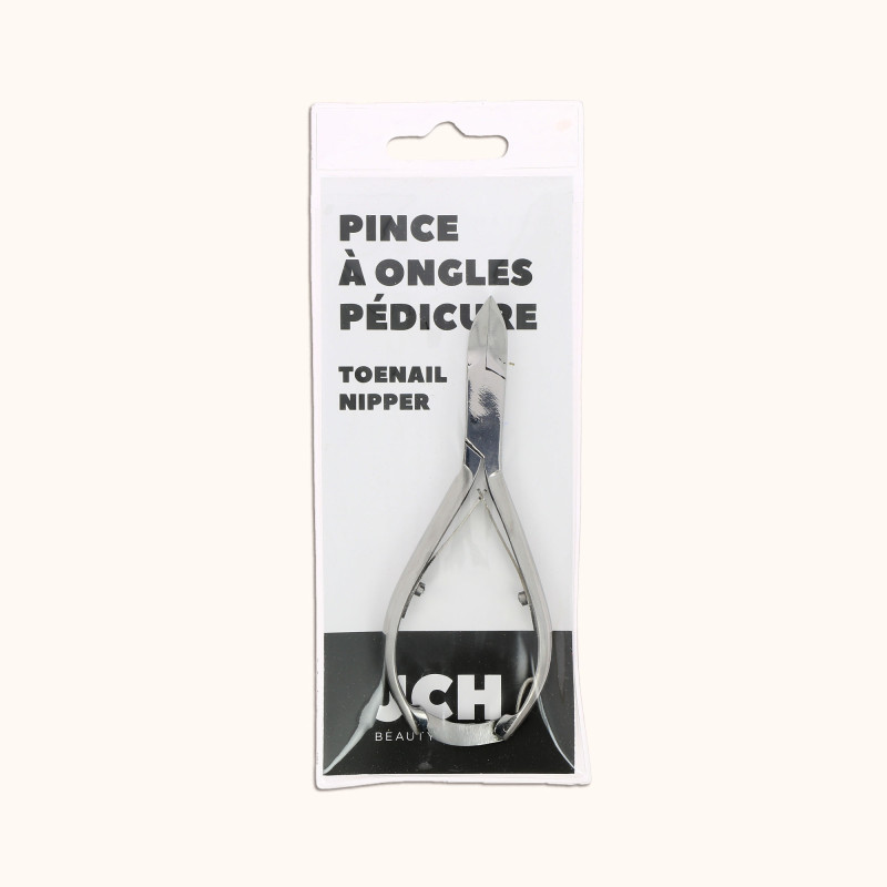 La pince à ongles pédicure 2 ressorts avec fermoir finition brillante BA dans son packaging BA